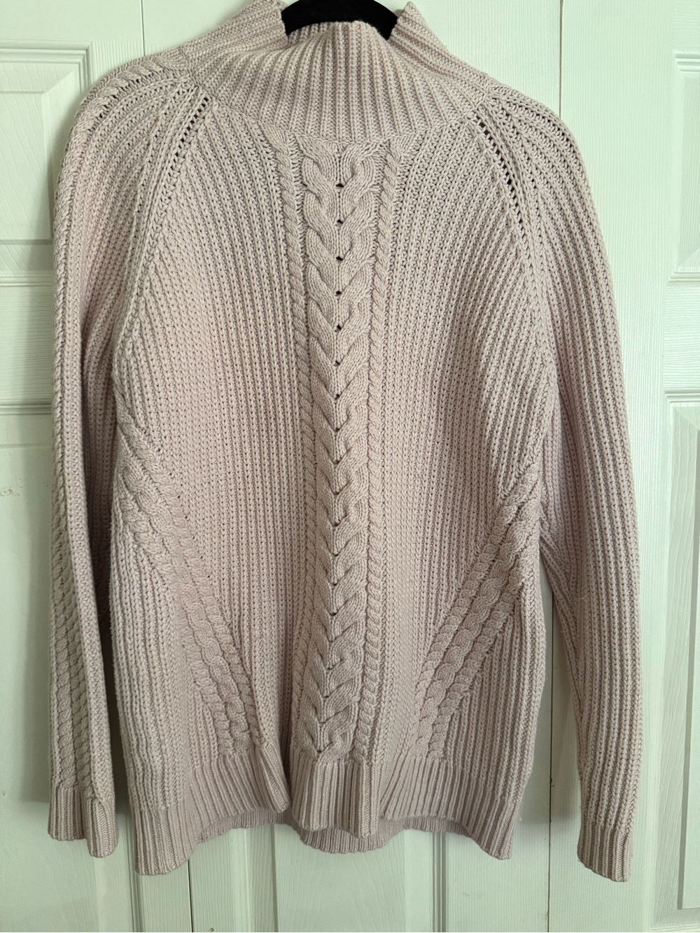 lululemon athletica Cable Knit Turtleneck Sweater - Light Pink